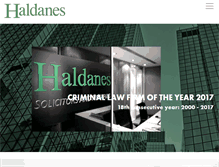 Tablet Screenshot of haldanes.com